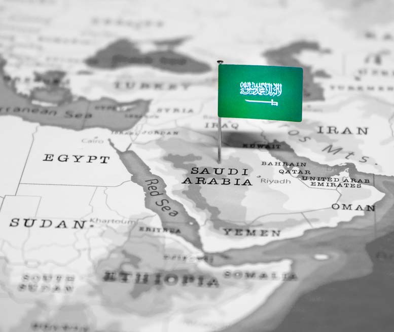 Saudi Arabia Location Map